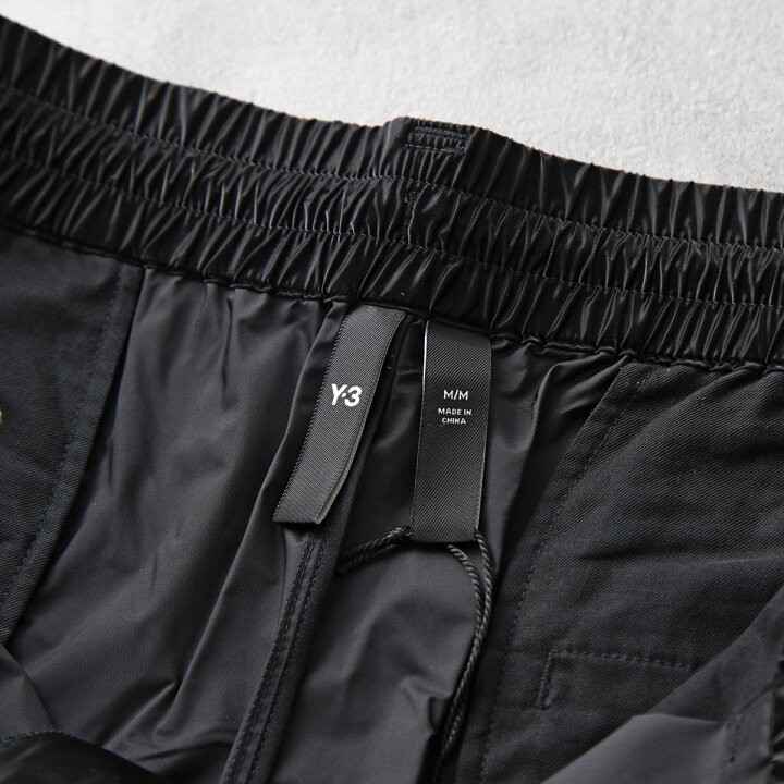 Y-3 ワイスリー ハーフパンツ TRP BLK SHORTS IR6257 メンズ ロゴ スリーストライプ ルーズフィット ワイド BLACK インポートセレクトmusee