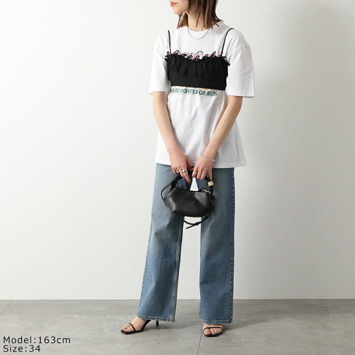 楽天市場】GANNI ガニー ビスチェ Drapey Melange Sleeveless Top 