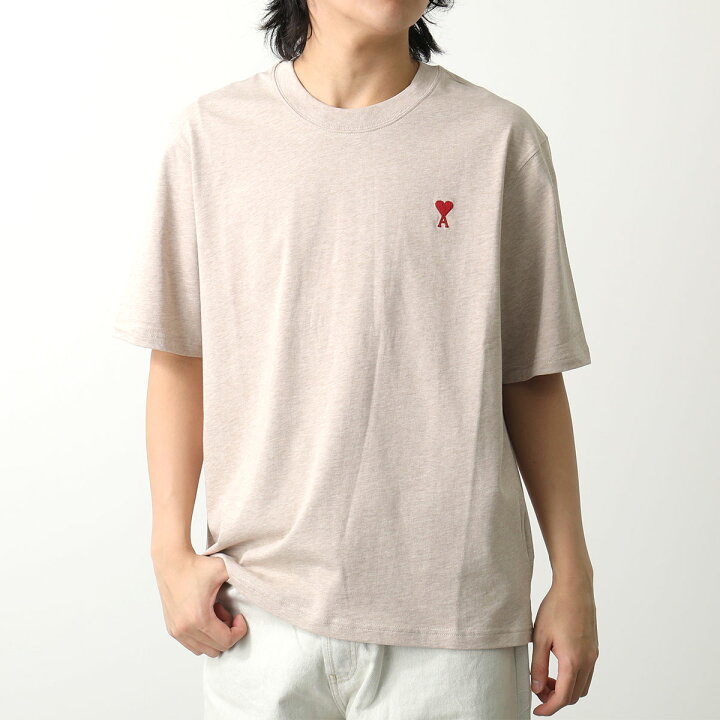 AMI PARIS アミパリス コットン ハートロゴ刺繍 Tシャツ男女共用 (AMI PARIS/Tシャツ・カットソー) BFUTS005 .726.001【BUYMA】 [AMI PARIS] [アミ パリス]Tシャツ WOOL TRICOTINE BFUTS005.726 [並行輸入品]