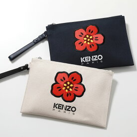 KENZO ケンゾー クラッチバッグ BOKE FLOWER ラージ パース PFD65PM902F34 メンズ ロゴ 刺繍 キャンバス 鞄 カラー2色