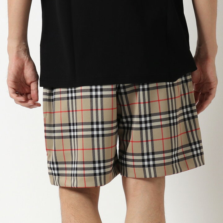 楽天市場 Burberry バーバリー Debson Check ヴィンテージチェック テクニカルツイル ショーツ ハーフパンツ ショートパンツ Archive Beige Ip Chk メンズ インポートセレクト Musee