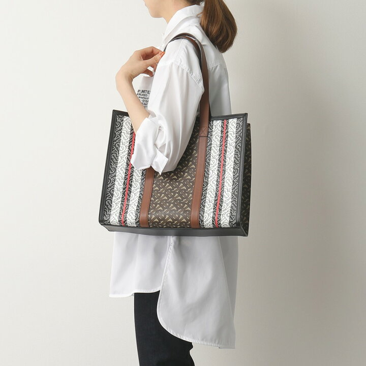 楽天市場】BURBERRY バーバリー 8019383 レザー モノグラム ストライプ  