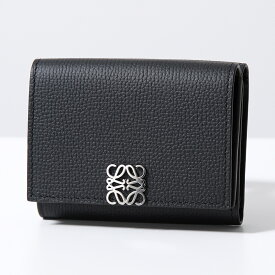 LOEWE ロエベ 三つ折り財布 C821TR2X08 ANAGRAM TRIFOLD WALLET レディース アナグラム トライフォールド ウォレット 1100/BLACK