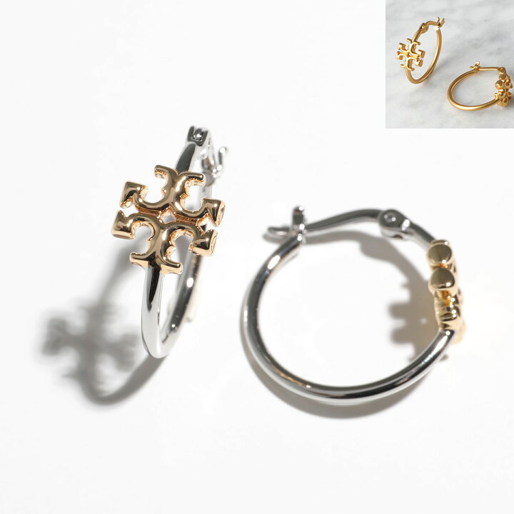 楽天市場】TORY BURCH トリーバーチ ピアス SMALL ELEANOR HOOP 