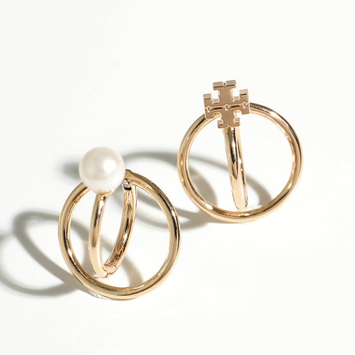 楽天市場】TORY BURCH トリーバーチ ピアス Kira Pearl Double Hoop 
