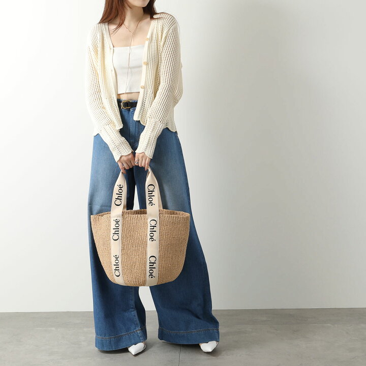 楽天市場】Chloe クロエ かごバッグ WOODY ウッディ CHC22SS380G55 
