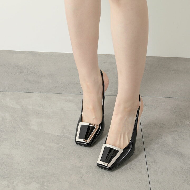 サンローラン パリ 20AW アナイス スリングバックフラット 吹く 36.5D 白 