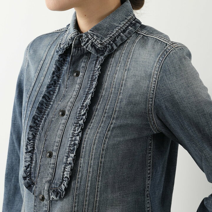 楽天市場】SAINT LAURENT サンローラン デニムシャツ 663871 Y24AA 