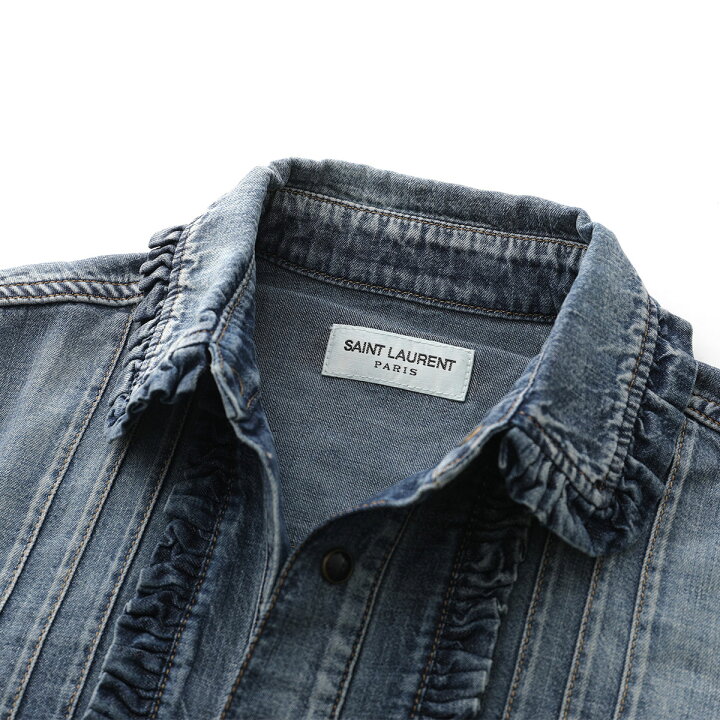 楽天市場】SAINT LAURENT サンローラン デニムシャツ 663871 Y24AA 