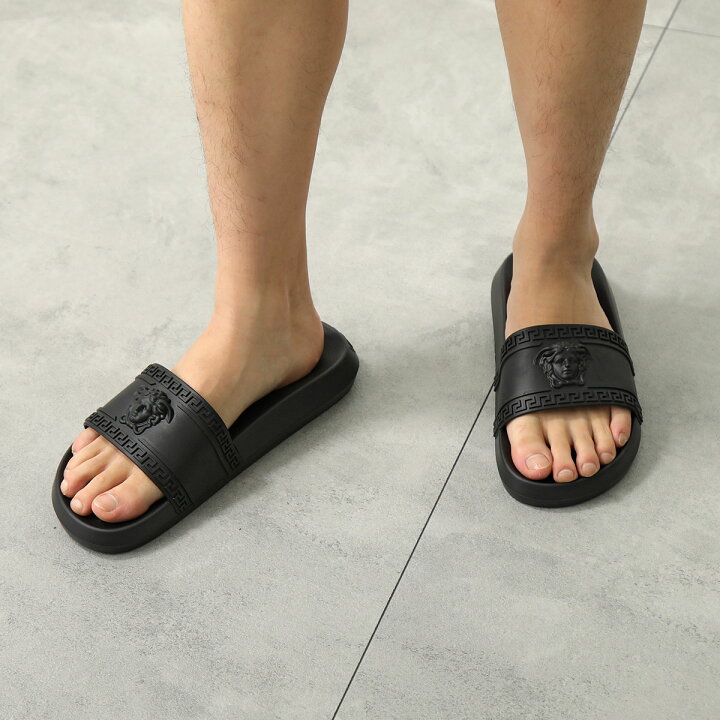 楽天市場】VERSACE ヴェルサーチ サンダル SLIDES GOMMA 1008733 DGO9G  