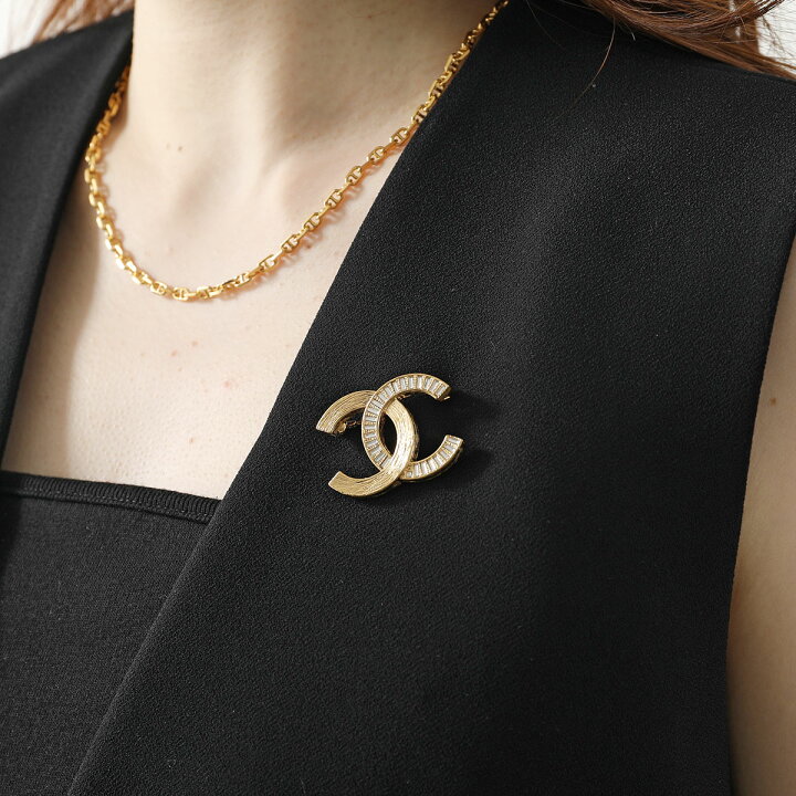 楽天市場】CHANEL シャネル ブローチ ABD182 レディース ココマーク CC 