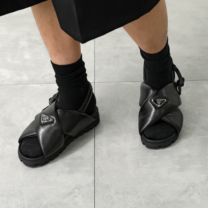 楽天市場】PRADA プラダ サンダル モノリス 2X3089 2DL8 メンズ  