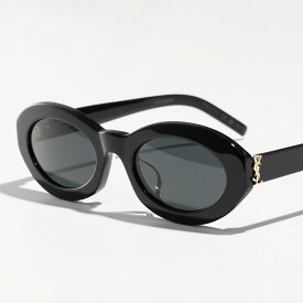 SAINT LAURENT サンローラン サングラス SL M136/F レディース オーバル型 メガネ 眼鏡 カサンドラロゴ アイウェア 001/BLACK-BLACK-BLACK