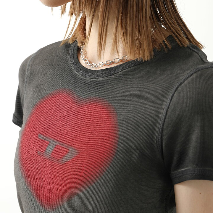 楽天市場】DIESEL ディーゼル Tシャツ T-ELE A12836 0SQAD レディース 