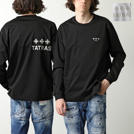 TATRAS タトラス 長袖 Tシャツ BELECI べレチ MTAT24S8242-M メンズ コットン ロンT ロゴ刺繍 ロゴT クルーネック カラー2色