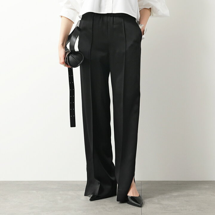 JIL SANDER】ワンタック ワイド ストレートパンツ Black (Jil Sander 