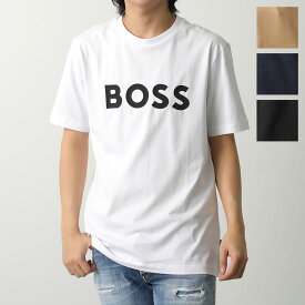 HUGO BOSS ヒューゴボス Tシャツ BLACK 50495742 メンズ 半袖 クルーネック コットン ロゴT レギュラーフィット カラー4色