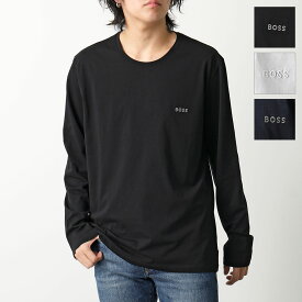 HUGO BOSS ヒューゴボス 長袖 Tシャツ BLACK 50515390 10259917 メンズ ストレッチ クルーネック 刺繍ロゴ ロンT カラー3色