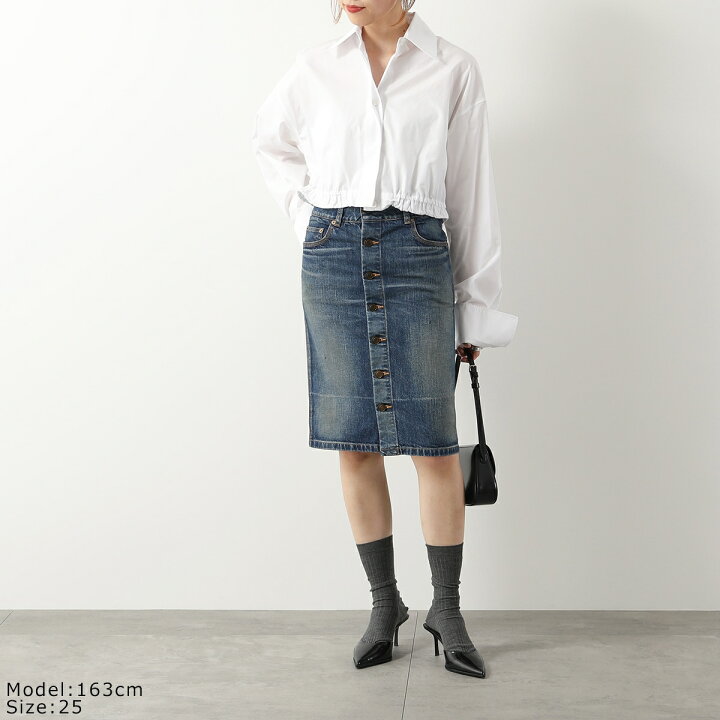 楽天市場】SAINT LAURENT サンローラン デニムスカート 663874 Y945Q  