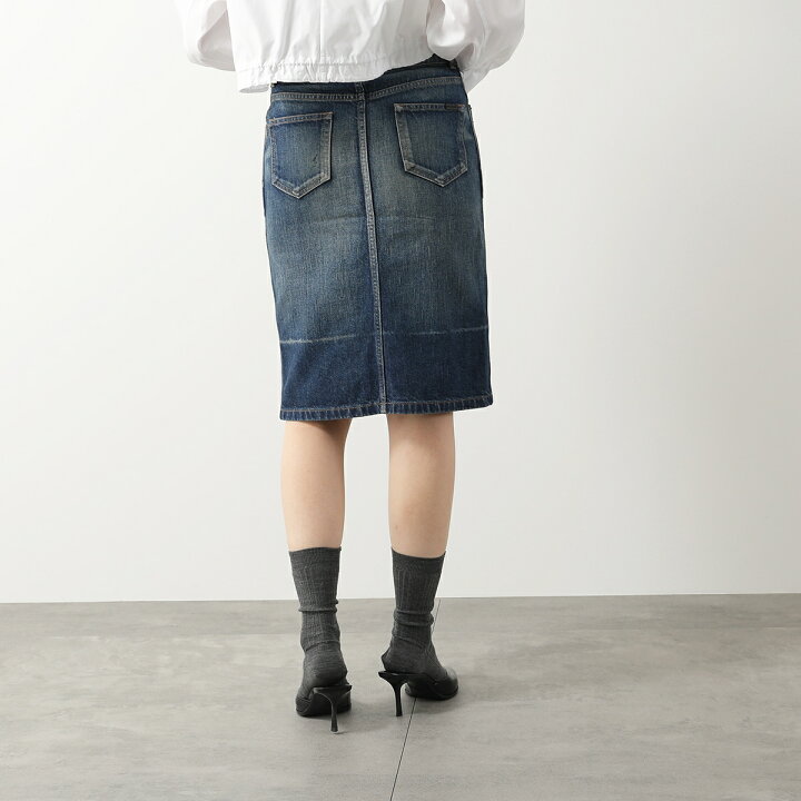 楽天市場】SAINT LAURENT サンローラン デニムスカート 663874 Y945Q  