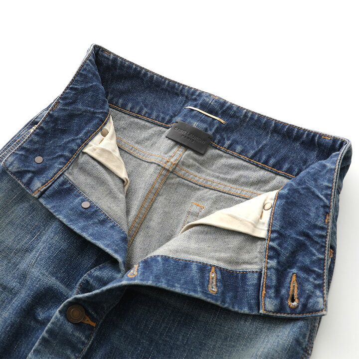 楽天市場】SAINT LAURENT サンローラン デニムスカート 663874 Y945Q  