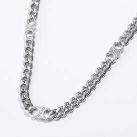 CELINE セリーヌ ネックレス Small Gourmette Necklace 460UR6BRA.36SI メンズ Triomphe トリオンフ チェーン ブラス アクセサリー Silver