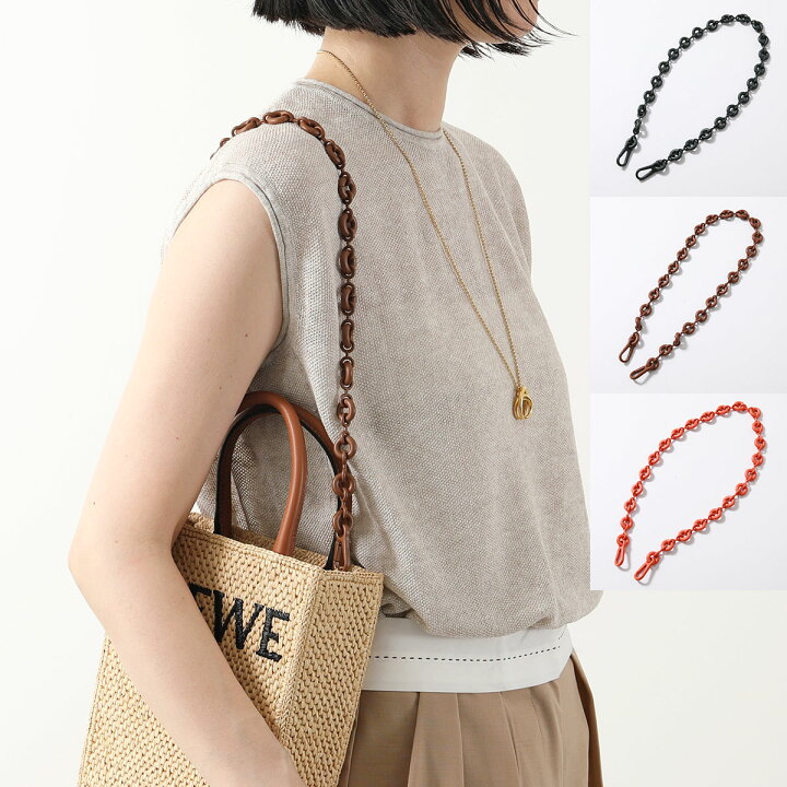 楽天市場】LOEWE ロエベ ショルダーチェーン DONUT CHAIN SOLID STRAP  