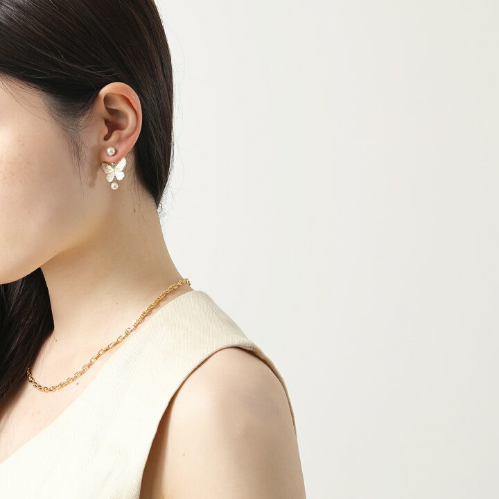 楽天市場】Dior ディオール ピアス E2972WOMRS レディース バタフライ 