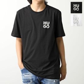 HUGO BOSS ヒューゴボス 半袖 Tシャツ 50508944 メンズ コットン ロゴプリント クルーネック レギュラーフィット カラー2色