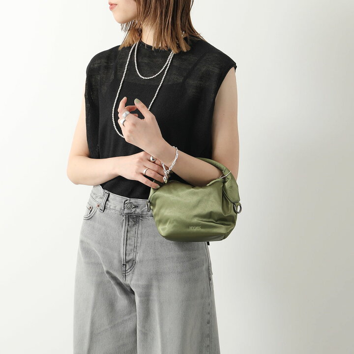 HVISK ヴィスク ショルダーバッグ DOKA MINI MATTE SHINY TWILL レディース ロゴ刺繍 ポシェット ハンドバッグ 鞄 カラー3色 インポートセレクトmusee