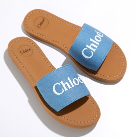 Chloe KIDS クロエ キッズ サンダル WOODY ウッディ C20185 レディース ガールズ ロゴ フラット 軽量 シューズ 靴 Z10