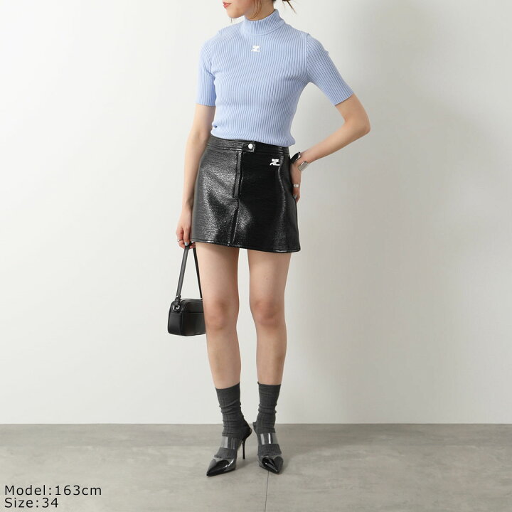 楽天市場】Courreges クレージュ ミニスカート REEDITION VINYL  
