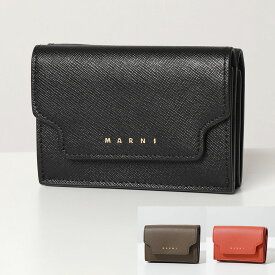 MARNI マルニ PFMOW02U07 LV520 メンズ レザー 三つ折り財布 ミニ財布 豆財布 カラー3色