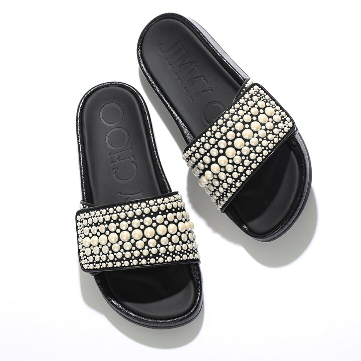 楽天市場】Jimmy Choo ジミーチュウ スライド サンダル FITZ/F ZWY  