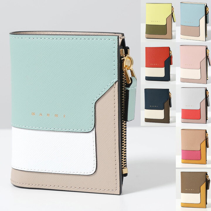 楽天市場】MARNI マルニ 二つ折り財布 PFMO0054U1 LV520 レディース  