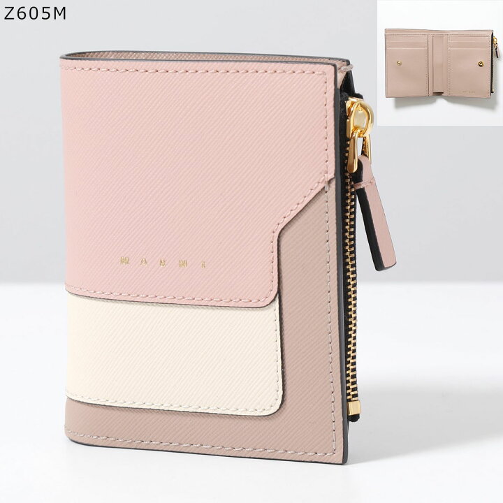 楽天市場】MARNI マルニ 二つ折り財布 PFMO0054U1 LV520 レディース  