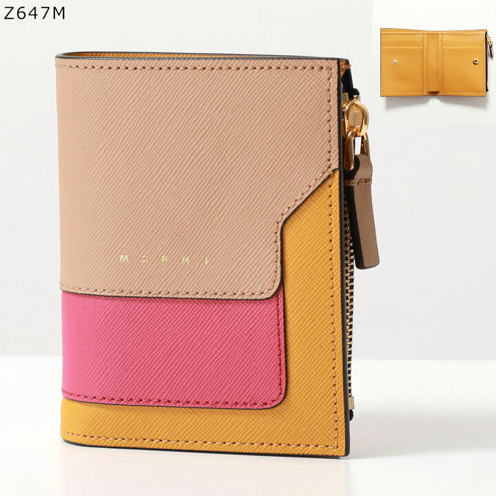 楽天市場】MARNI マルニ 二つ折り財布 PFMO0054U1 LV520 レディース 