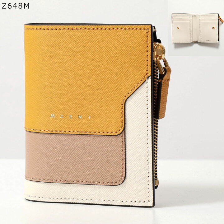 楽天市場】MARNI マルニ 二つ折り財布 PFMO0054U1 LV520 レディース  