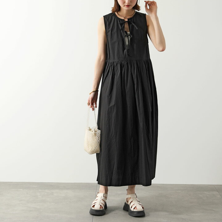 楽天市場】GANNI ガニー ワンピース Cotton Poplin Midi Dress F8453  
