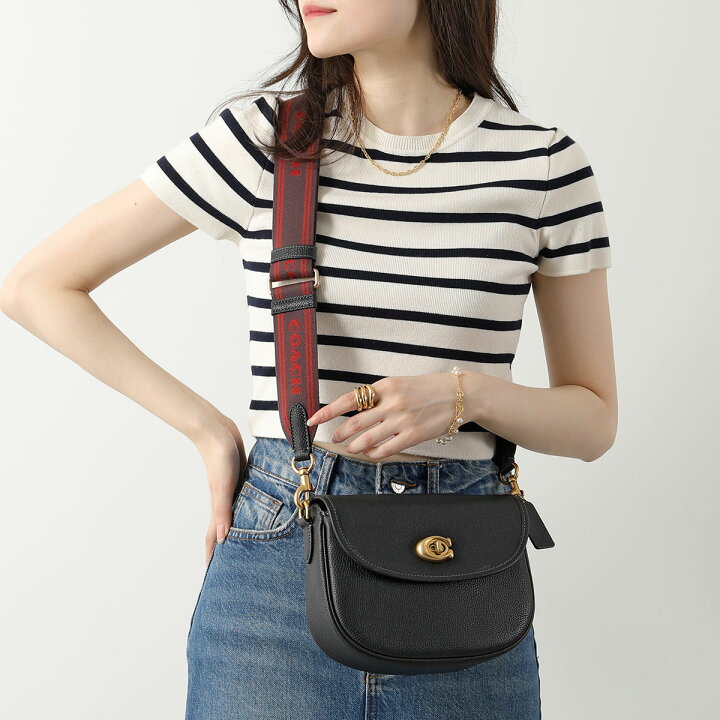 楽天市場】COACH コーチ ショルダーバッグ Willow ウィロウ サドル 