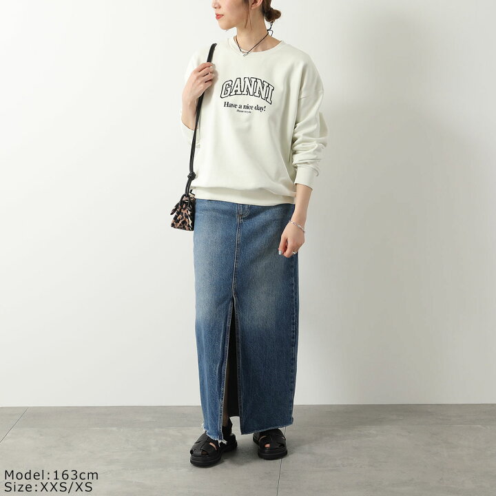 楽天市場】GANNI ガニー スウェットシャツ ISOLI GANNI OVERSIZED 