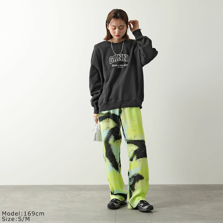 楽天市場】GANNI ガニー スウェットシャツ ISOLI GANNI OVERSIZED 
