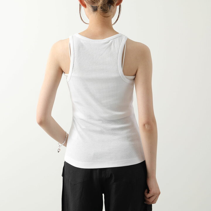 楽天市場】GANNI ガニー タンクトップ SOFT COTTON RIB TANK TOP T3897 