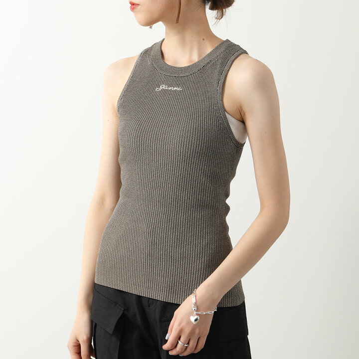楽天市場】GANNI ガニー タンクトップ Melange Knit Sleeveless Top 