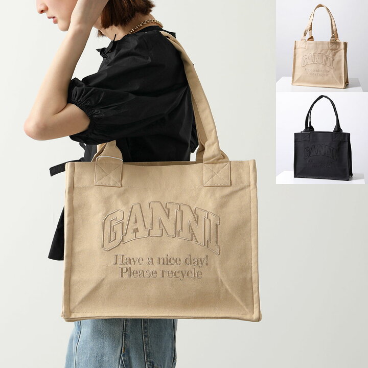 楽天市場】GANNI ガニー トートバッグ LARGE EASY SHOPPER A5575 A5577 