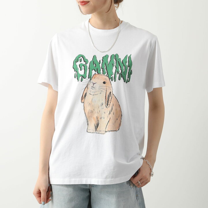 楽天市場】GANNI ガニー 半袖 Tシャツ T-shirts Bunny T2778 3487 