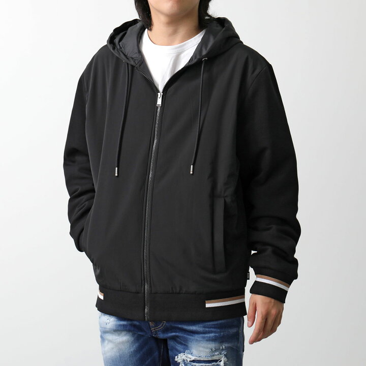楽天市場】HUGO BOSS ヒューゴボス 中綿ジャケット BLACK 50505792  