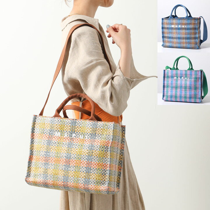 楽天市場】MARNI マルニ かごバッグ East-West SMALL TOTE SHMP0077U5 