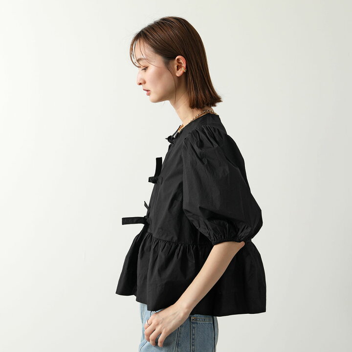楽天市場】GANNI ガニー ブラウス Cotton Poplin Peplum Blouse F7364 