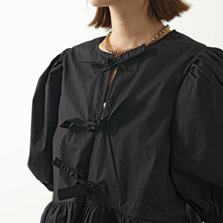 楽天市場】GANNI ガニー ブラウス Cotton Poplin Peplum Blouse F7364 
